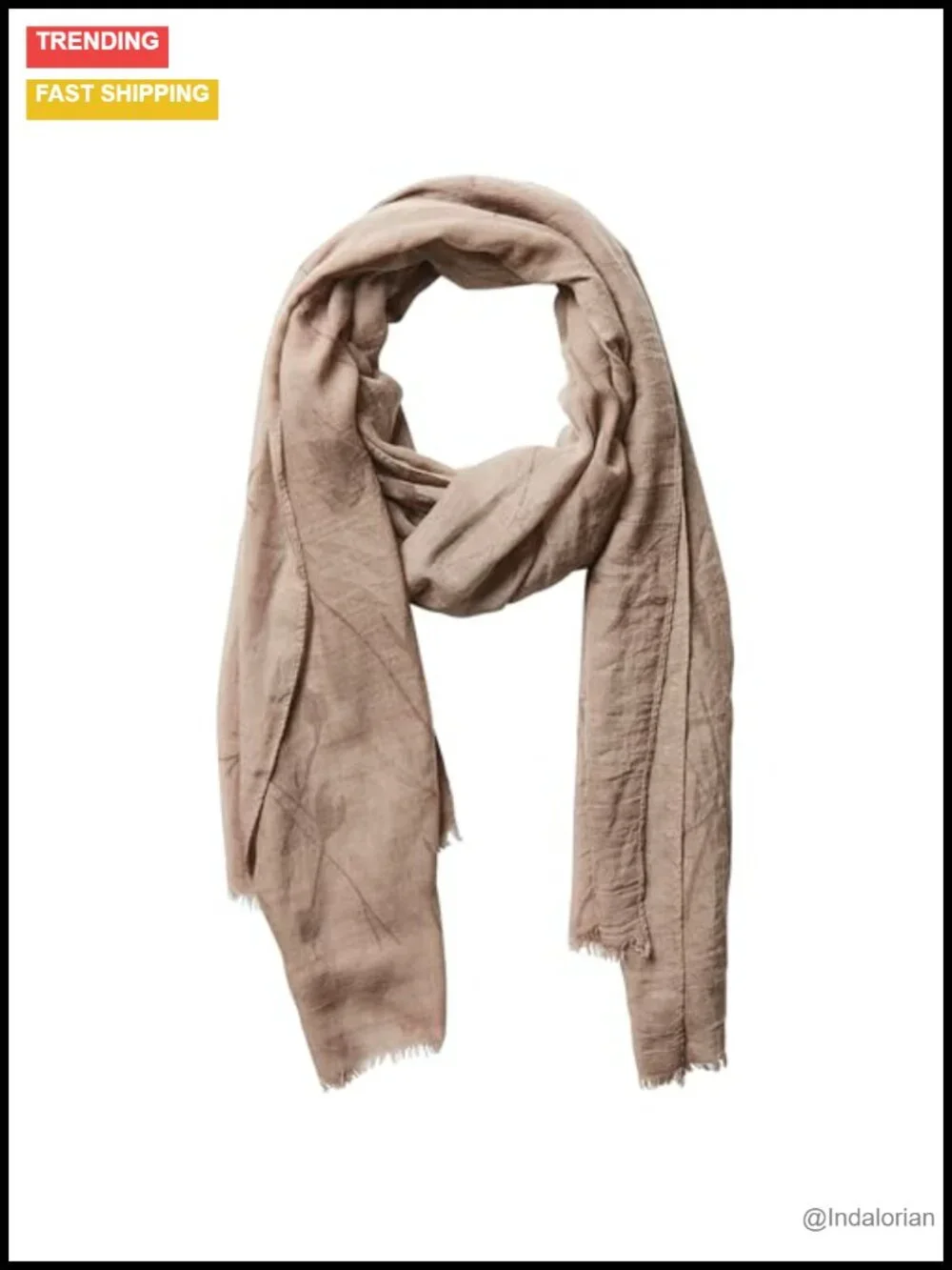 Lightweight Insect Shield Scarf 100% Polyester UV Summer